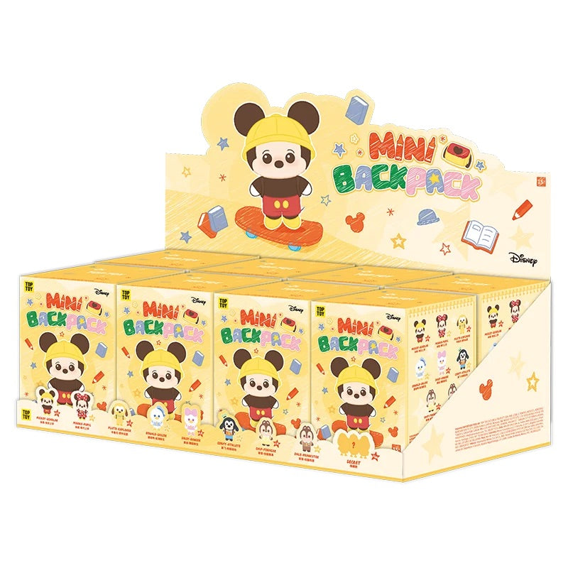 Disney Mickey Mouse Family Mini Backpack Series Vinyl Plush Keychain Charm Blind Box