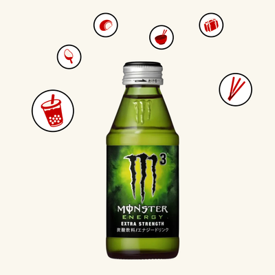 Exotic Monster Energy M3 Glass Bottle from Japan - (5.1oz)