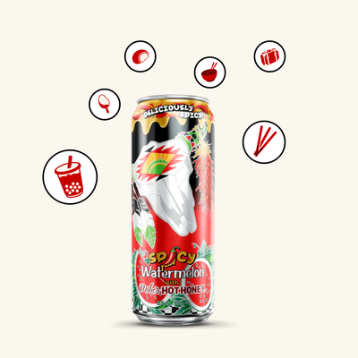 Arizona Ice Tea Spicy Watermelon with Mikes Hot Honey
