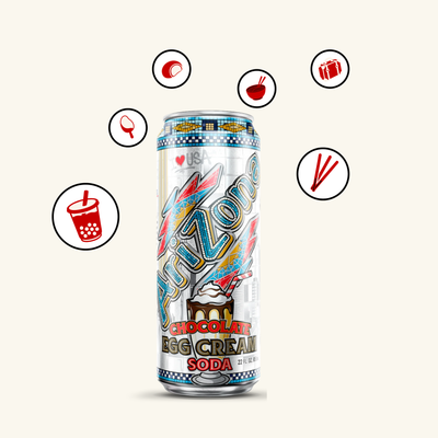 Arizona Ice Tea Chocolate Egg Cream Soda
