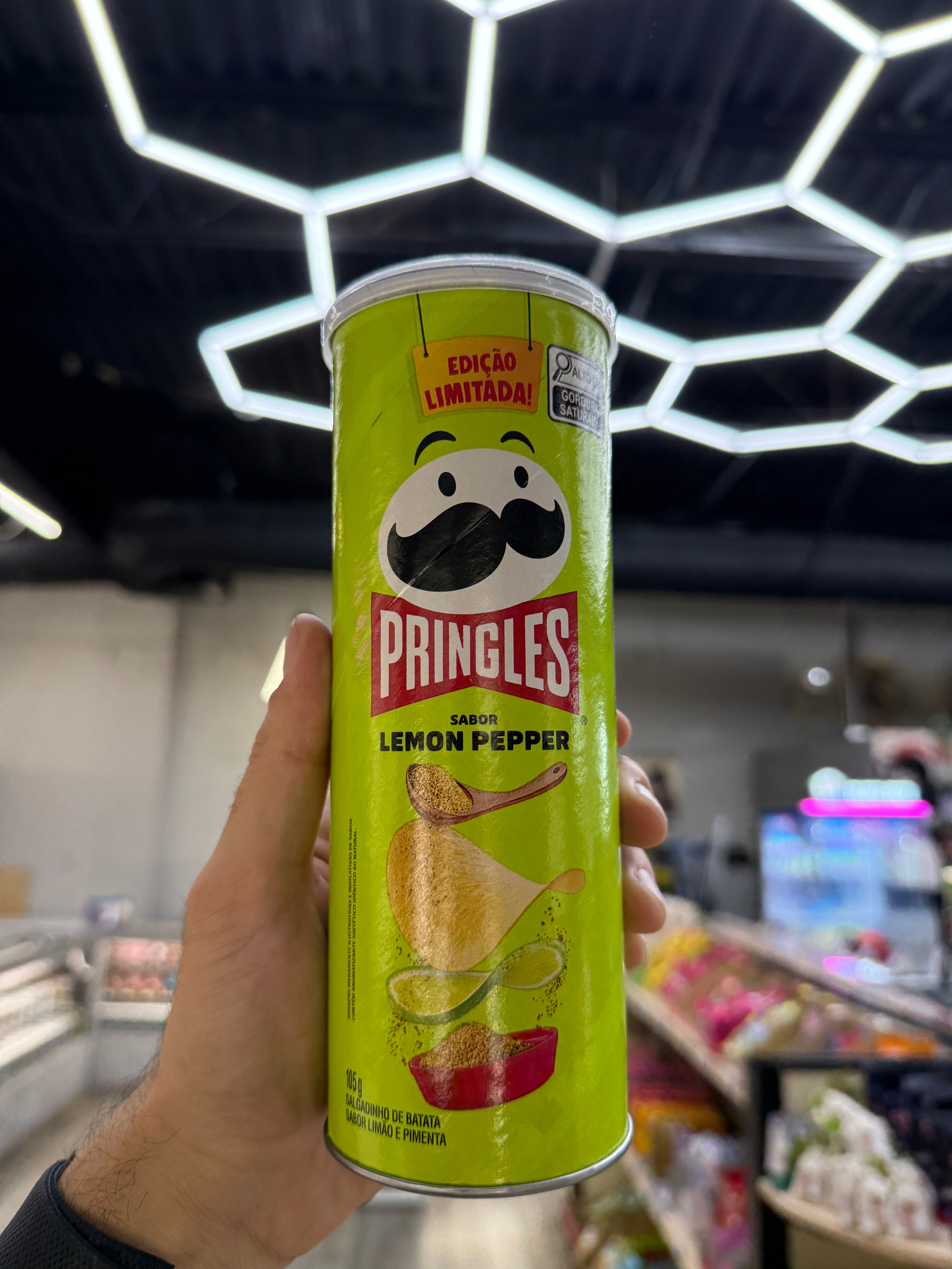 Pringles Sabor Pizza Lemon Pepper Brazil