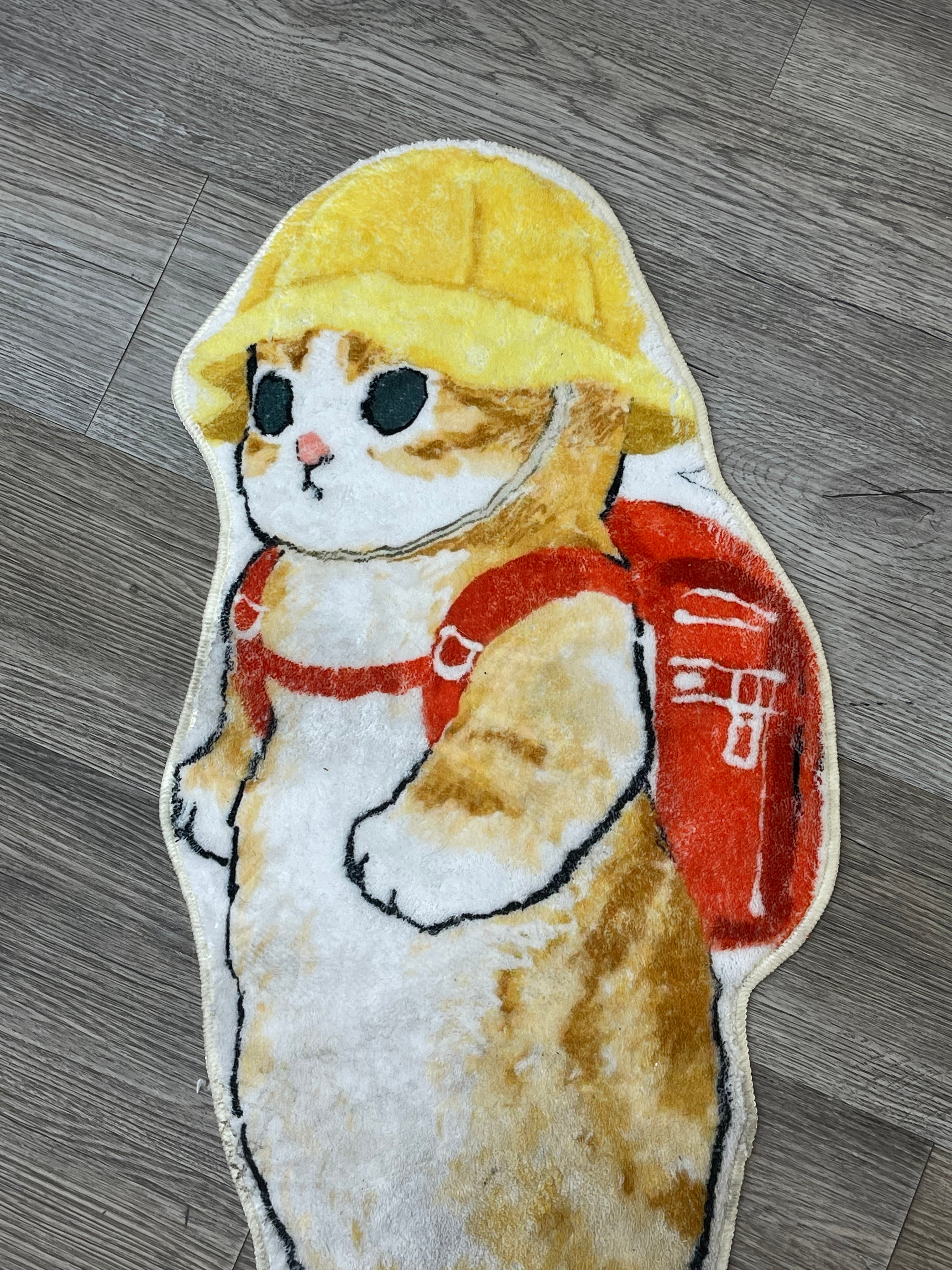 Anime Kitten and the Backpack Rug