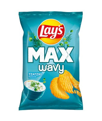 Lay's Max Wavy - Tzatziki (120g) (Slovenia)