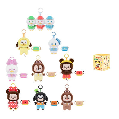 Disney Mickey Mouse Family Mini Backpack Series Vinyl Plush Keychain Charm Blind Box